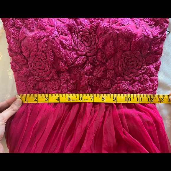Fuchsia Maxi Embroidered Dress - Picture 8 of 10